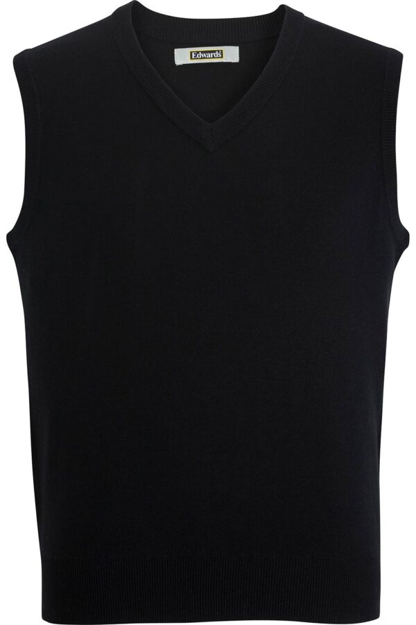 EDWARDS V NECK VEST INTERLOCK ACRYLIC