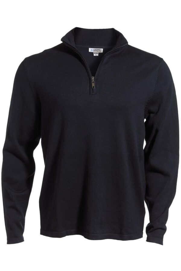 EDWARDS QUARTER ZIP FINE GAUGE SWEATER