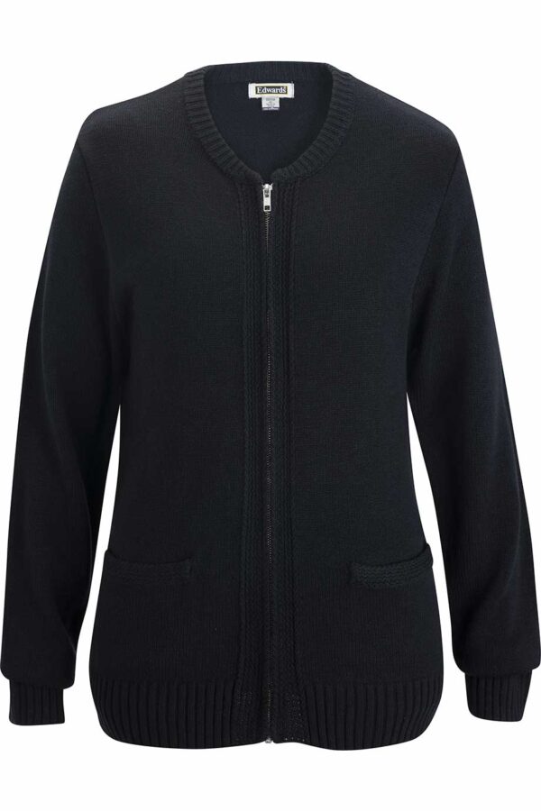 EDWARDS UNISEX FULL ZIP CARDIGAN