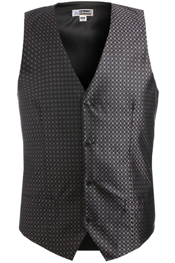 EDWARDS MEN'S GRID BROCADE VEST