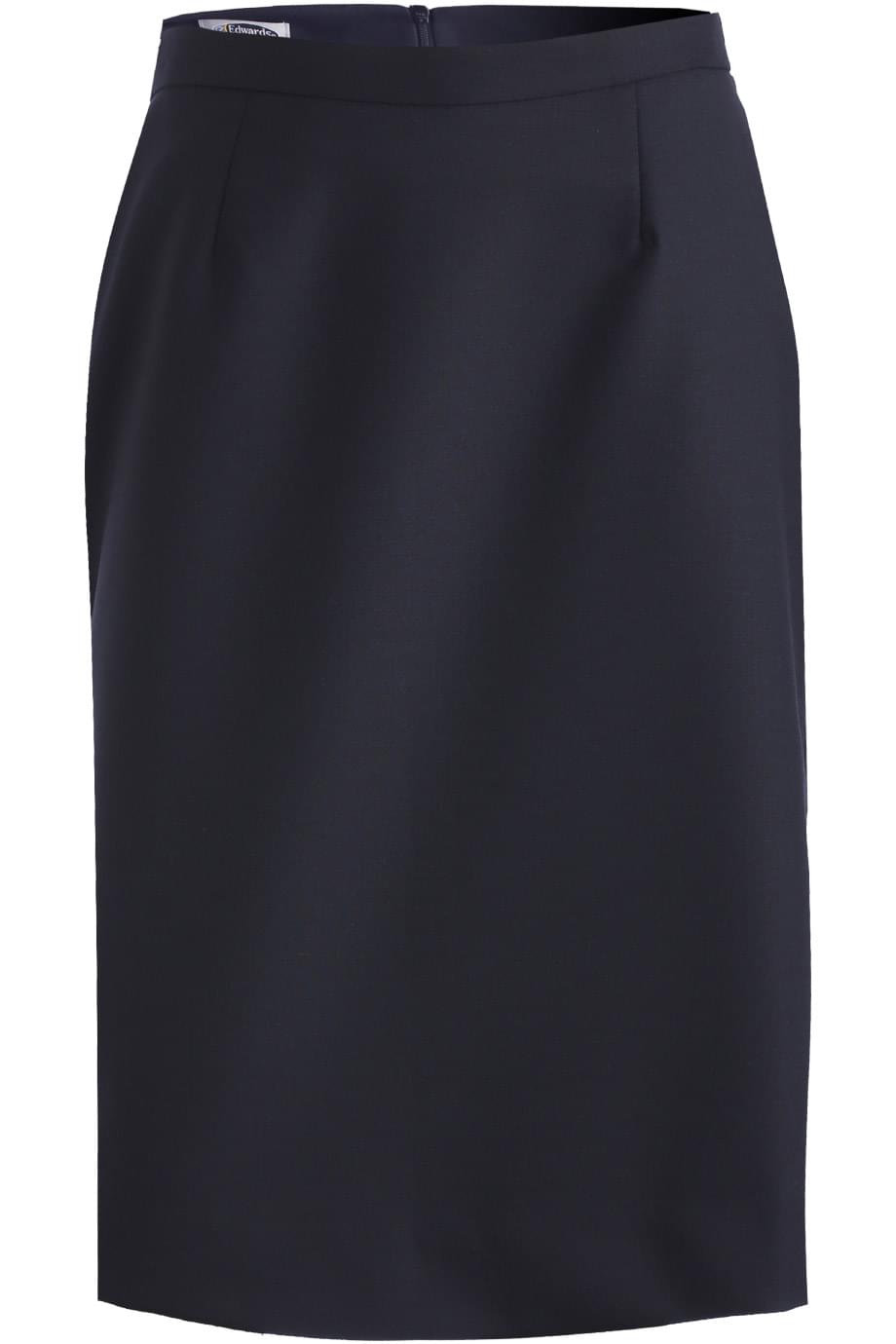 EDWARDS LADIES' WOOL BLEND STRAIGHT SKIRT - Every Body Uniforms