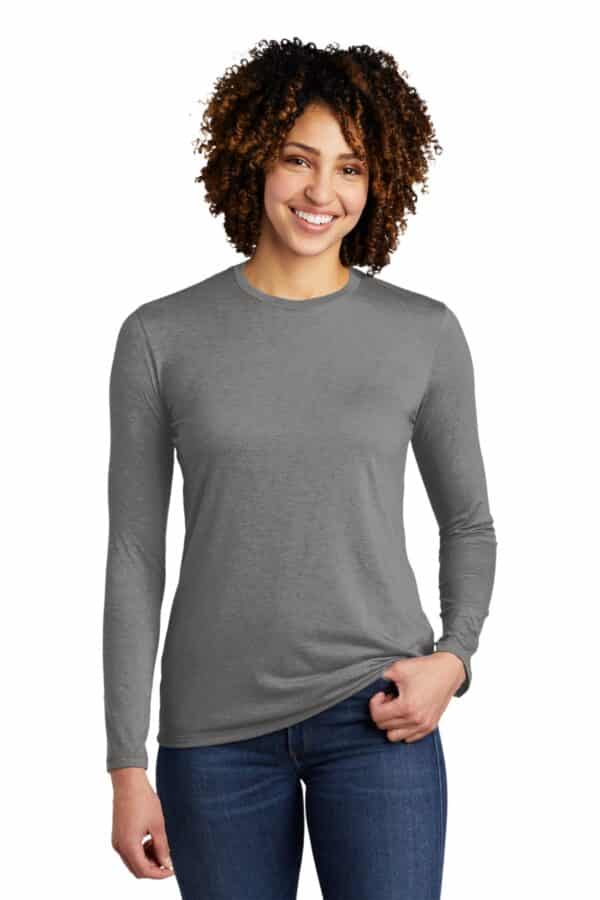 Allmade   Women's Tri-Blend Long Sleeve Tee AL6008