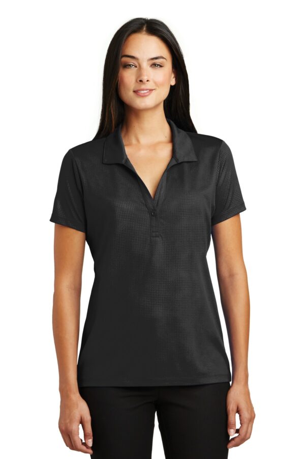 Sport-Tek Ladies Embossed PosiCharge Tough Polo. LST630