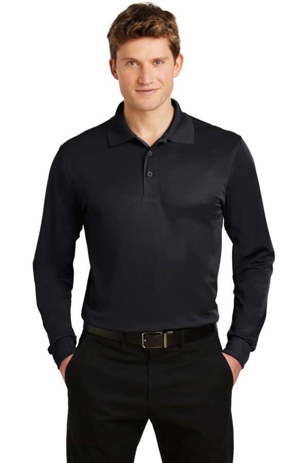 Sport-Tek Long Sleeve Micropique Sport-Wick Polo. ST657