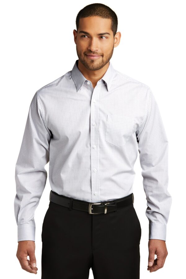 Port Authority Micro Tattersall Easy Care Shirt. W643